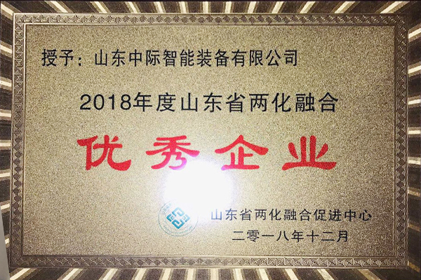 2018 Excellent Enterprise of Shandong Province