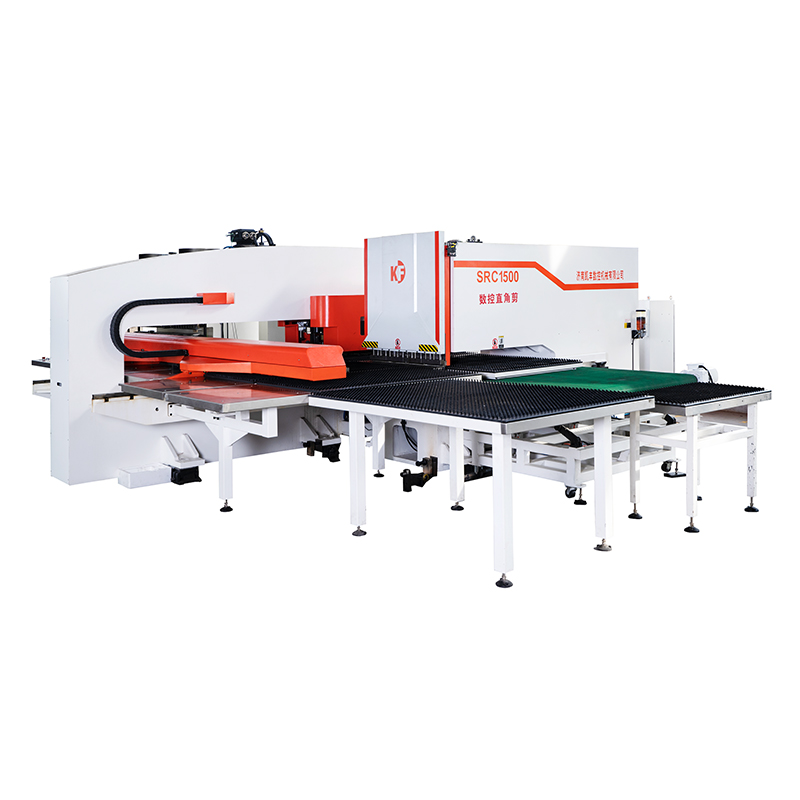 CNC Servo Turret Punch Press + CNC Right-angle Shearing Machine= CNC Punch & Shearing Combined Machine