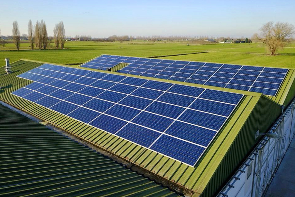 Projeto de usina solar de 66KW na Holanda