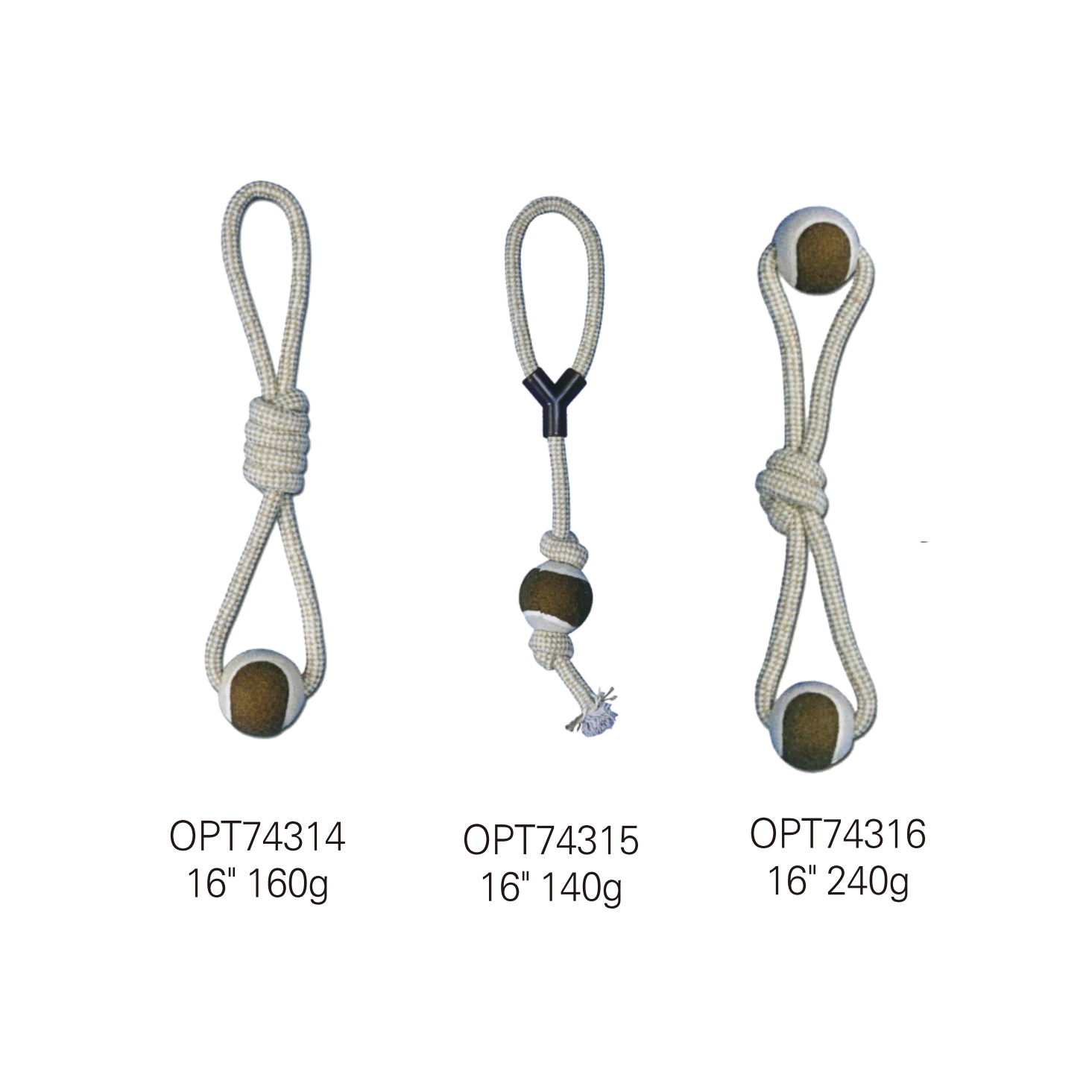OPT74314-OPT74316 Dog toy rope