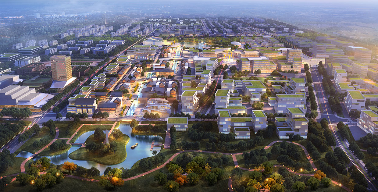 北京副中心台湖演艺小镇总体城市设计