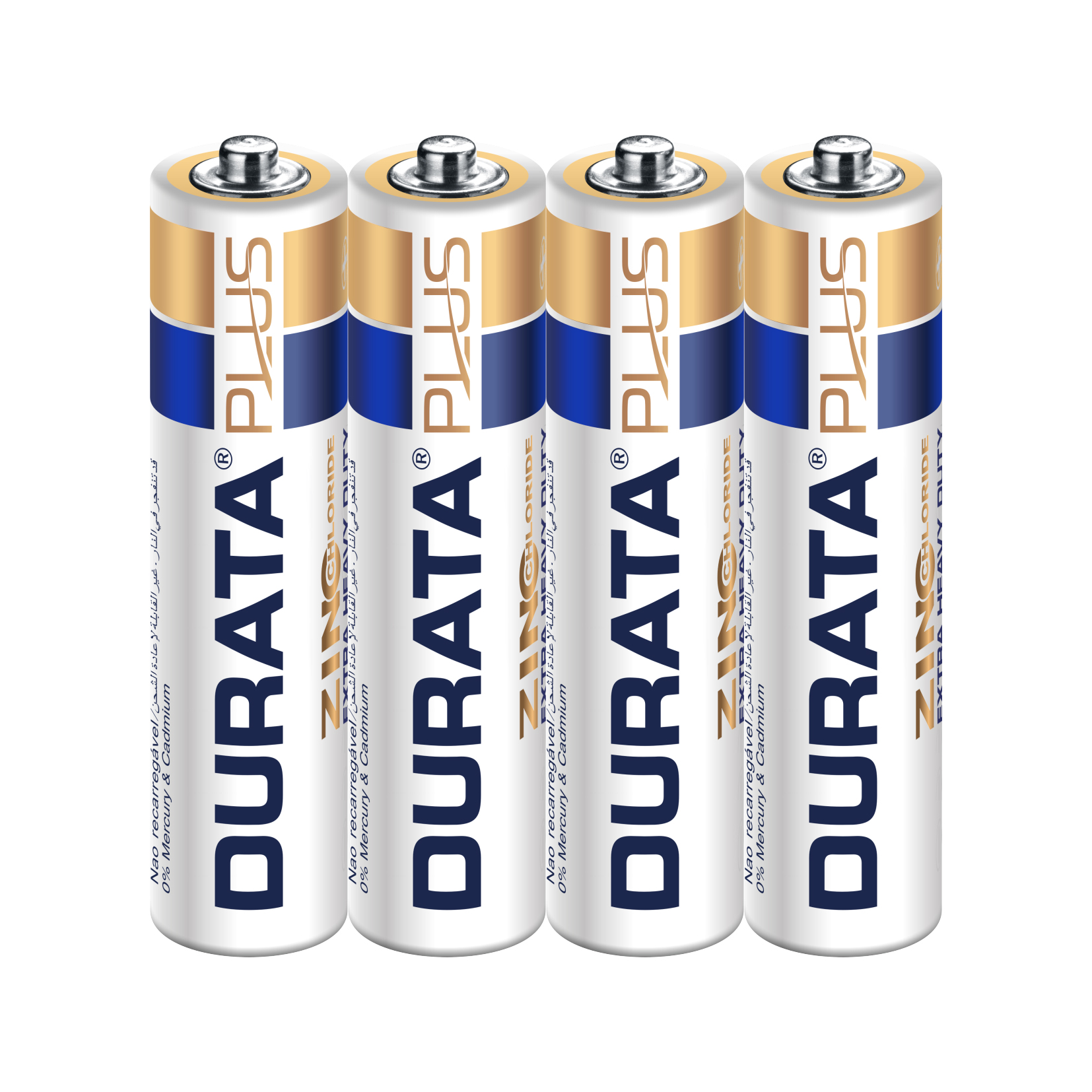 DURATA PLUS Size AAA - Shrink Pack 4 Batteries
