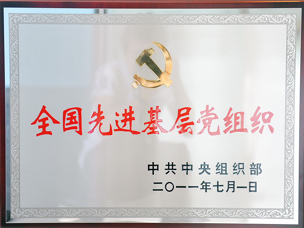 2011年7月，中共湖北稻花香集团委员会被中共中央组织部授予“全国先进基层党组织”
