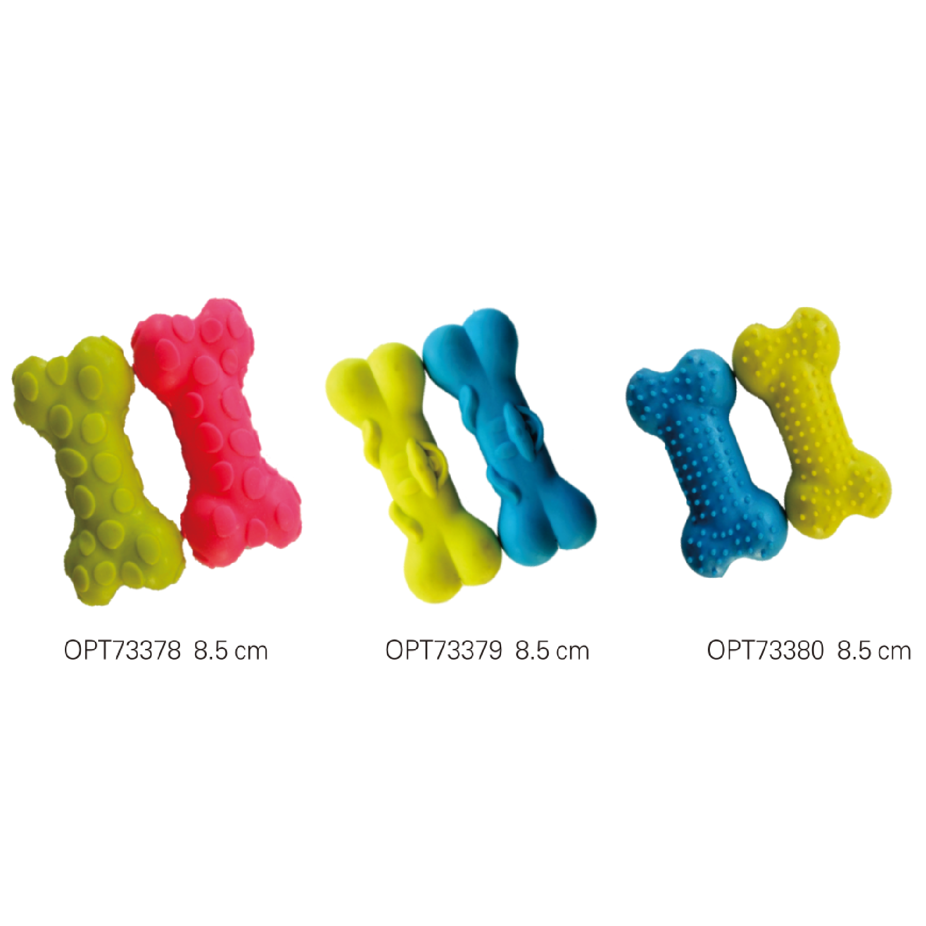 OPT73378-OPT73380 Dog toy rubber