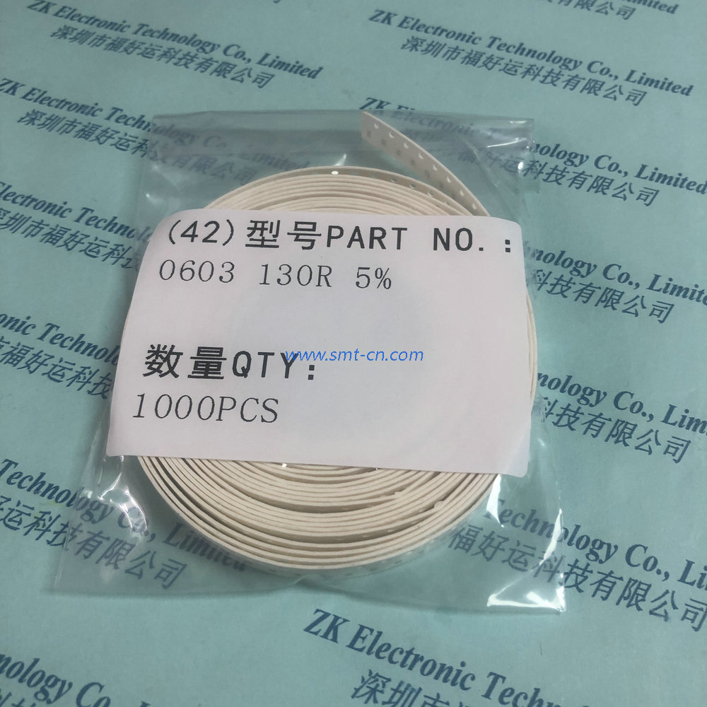 0603 130R 5% SUP resistor replace Yageo RC0603JR-07130RL RESISTOR 130 OHM 0.1W 5% 0603 SMD LF (1)