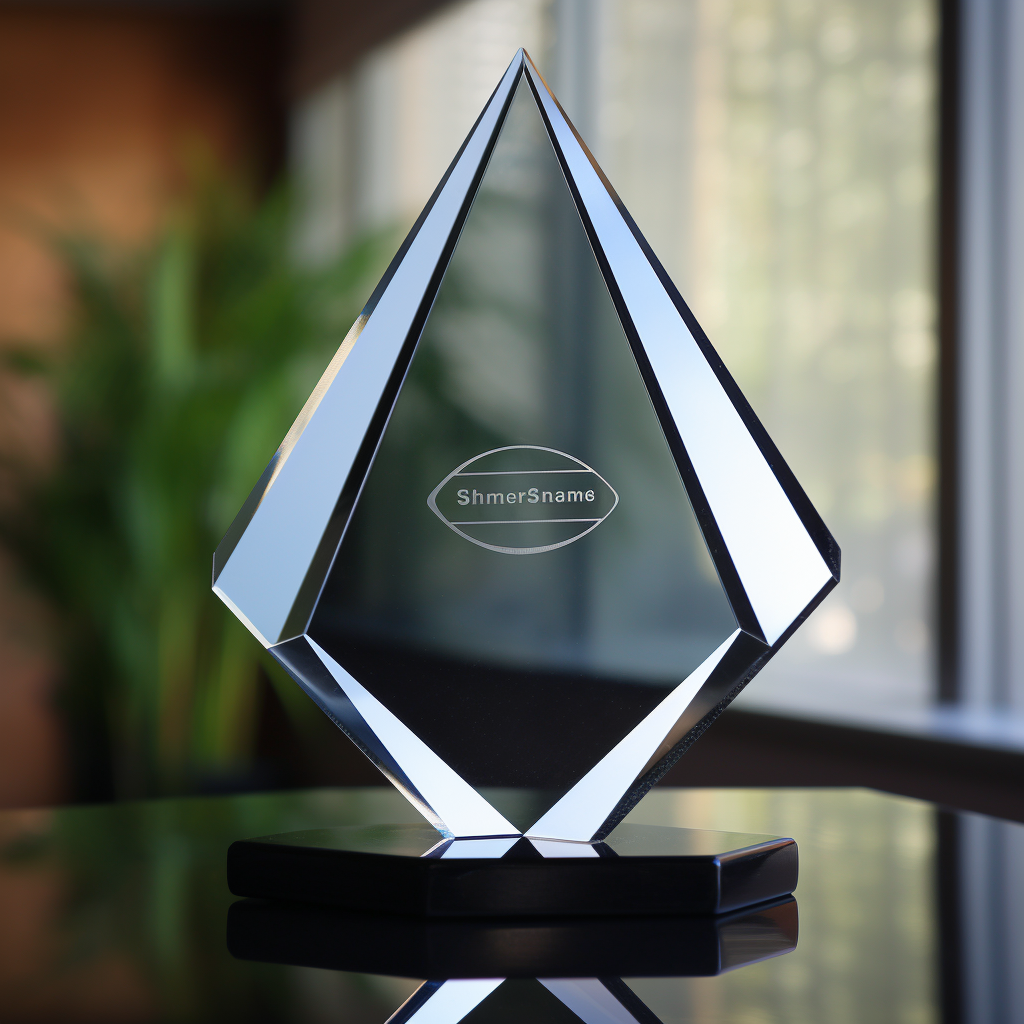 Elegant Crystal Diamond Award