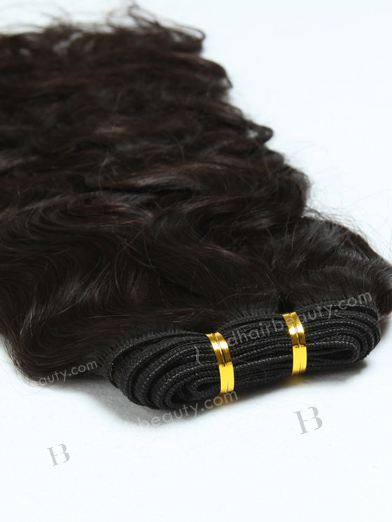In Stock Indian Remy Hair 18" Natural Wave 2# Color Machine Weft SM-1113