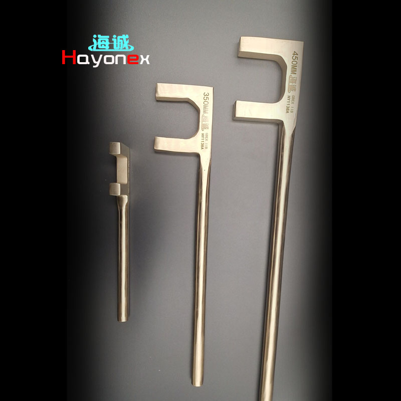 Hayonex Safety tools Explosion proof tools non sparking tools-wrench series：explosion-proof square head F-type wrench