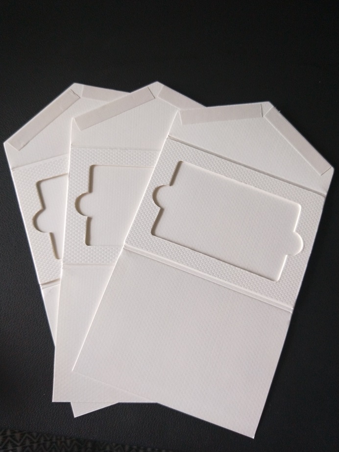 Custom eco friendly offset printing security gift card embossing paper holder