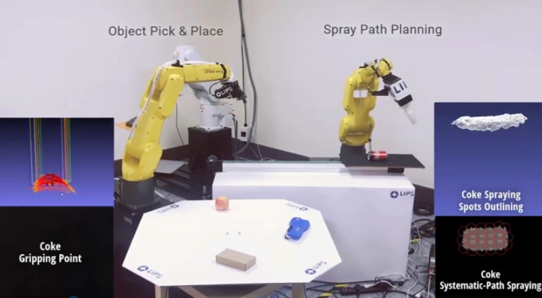 视觉引导机器人抓取和涂胶|机器视觉及机器人技术
