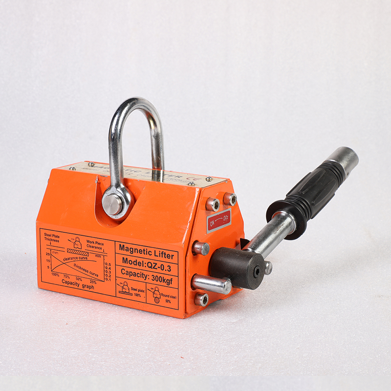 QZ1-0.3 Orange manual permanent magnet hoist
