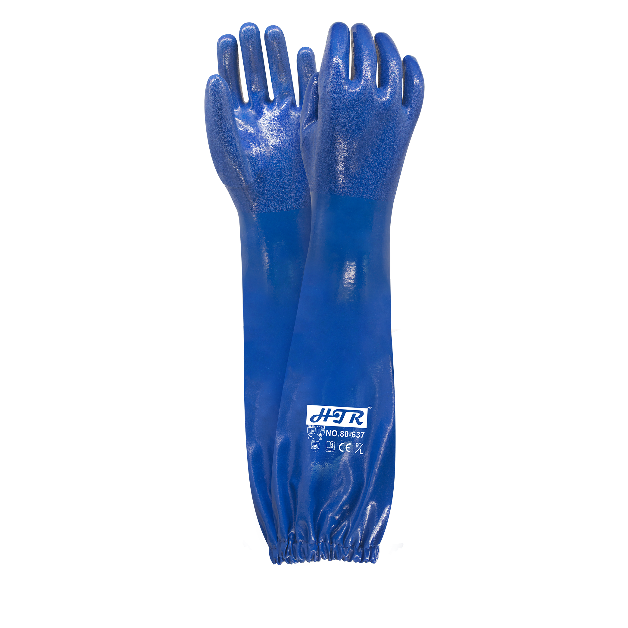 Nitrile safety sleeve chemical resistant gloves