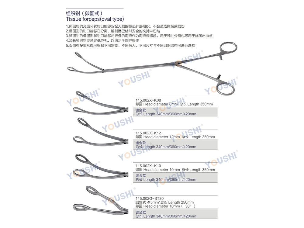 Tissue forceps (oval type)