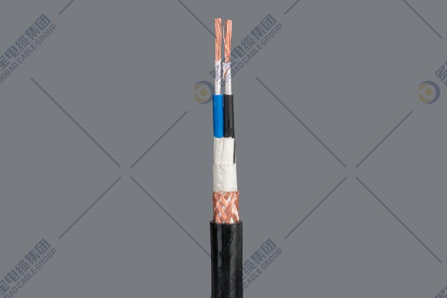 Copper-conductor PVC insulated PVC sheathed copper braid shielding flexible cable