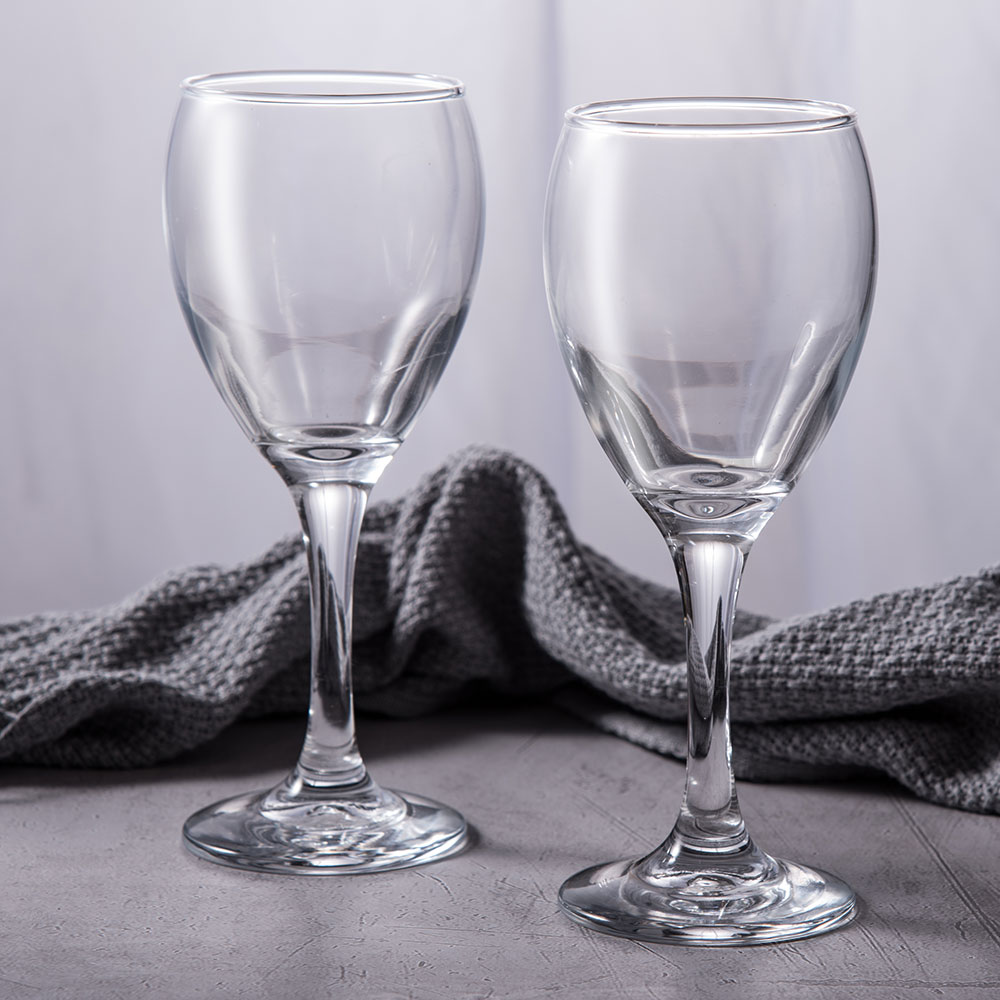 Machine made wholesale Teardrop 6 oz 180ml Bouquet White Wine Glass barware goblet wine glass