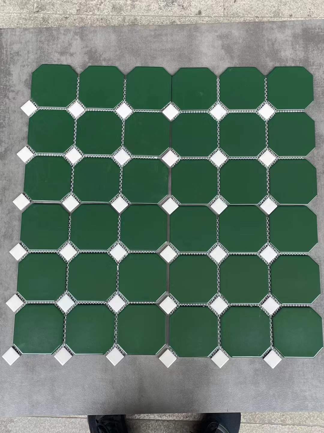 Pink Hexagon Mosaic Tile