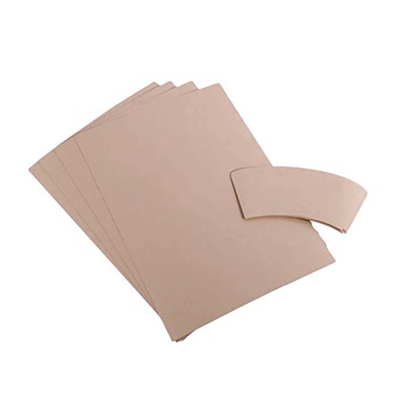  Wholesale new environmental protection brown paper fans for hot drink coffee paper cups