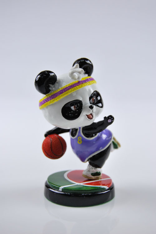 Panda Basket Ball Figure