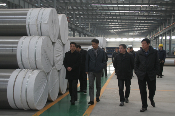 Jiangdu District CPPCC inspected Longchuan Steel Pipe