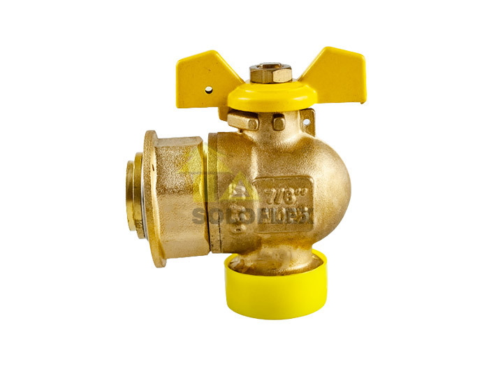 Angle Gas Valve with Butterfly handle