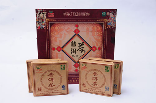 Yunhong Gongxi Fat Choi Tea Bricks