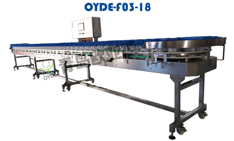 Automatic weight sorting machine for poultry