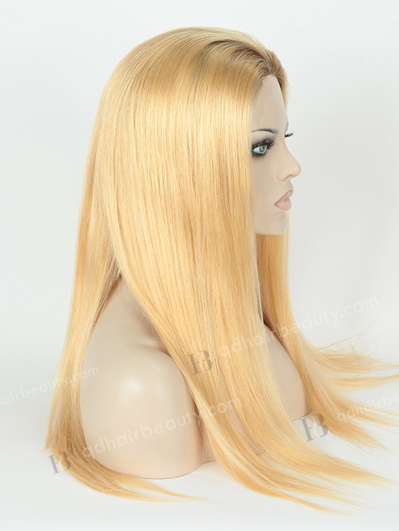 In Stock European Virgin Hair 20" Straight T9/24# Color Silk Top Glueless Wig GL-08019