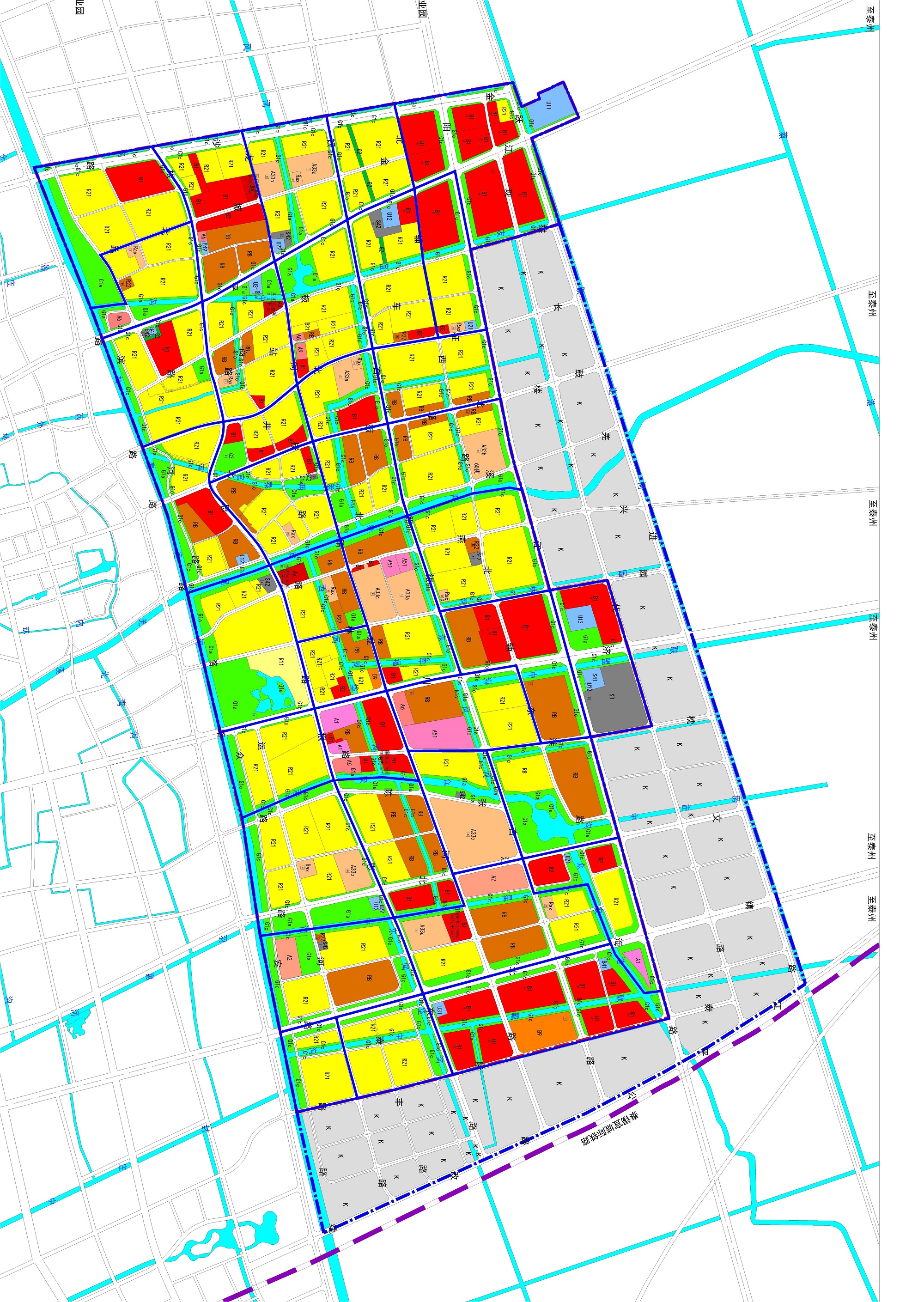 泰兴市城北片区控制性详细规划更新