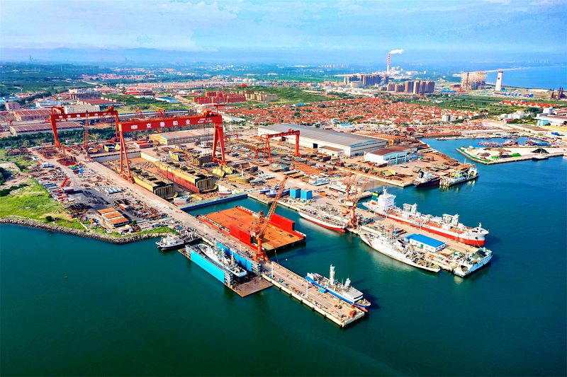 蓬萊京魯船業30萬噸級船塢工程