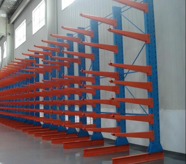 深圳货架公司:单面悬臂式货架 板材长料仓库货架