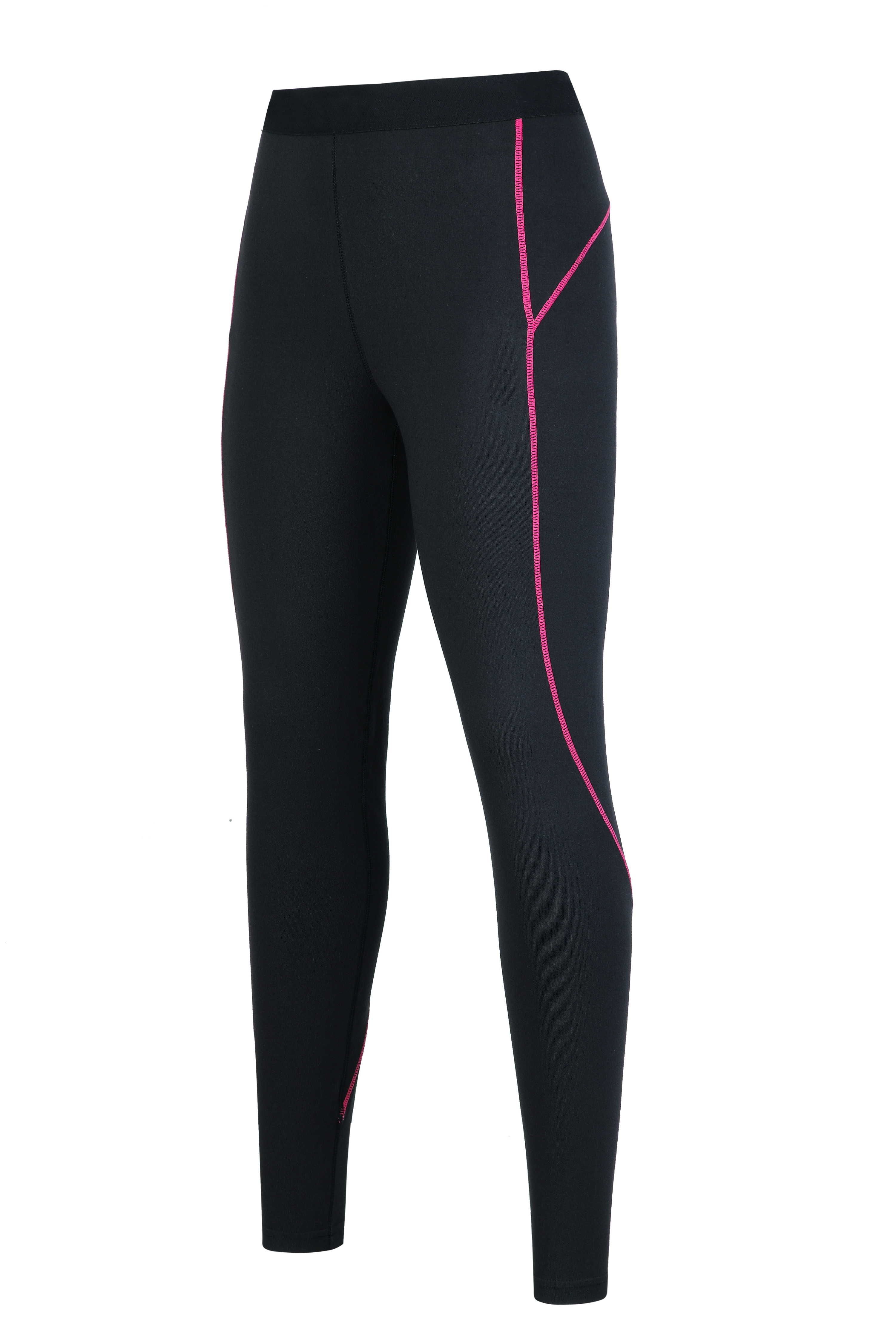 Women’s knitted flat lock compression pants.