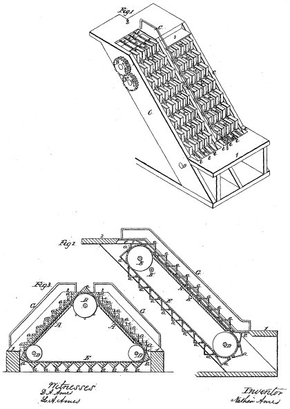 The birth and development of escalator