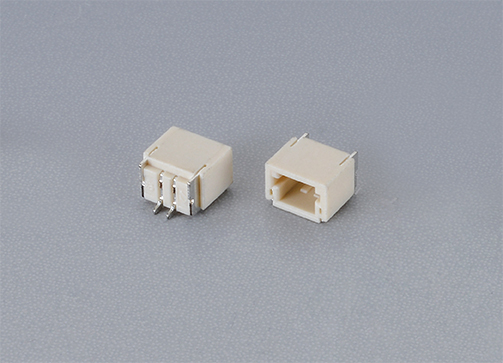1.0mm间距 SH1.0 Wafer连接器90°-SMT(卧贴) 单排