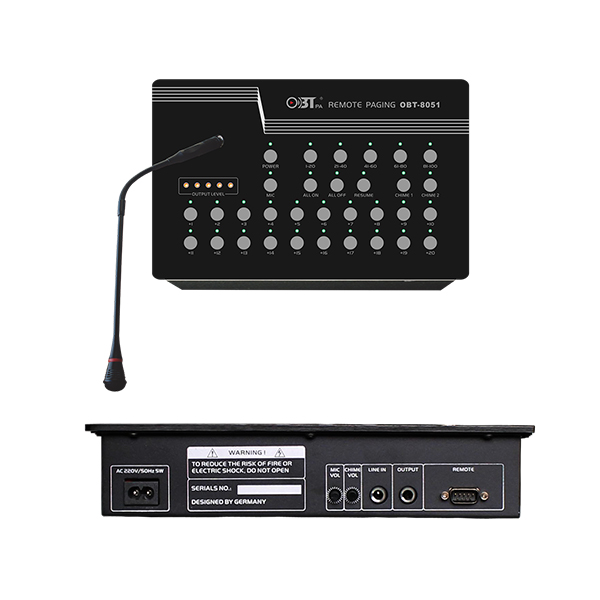  OBT-8051 Digital Remote Control 10 Channel Zones PA System Paging Microphone