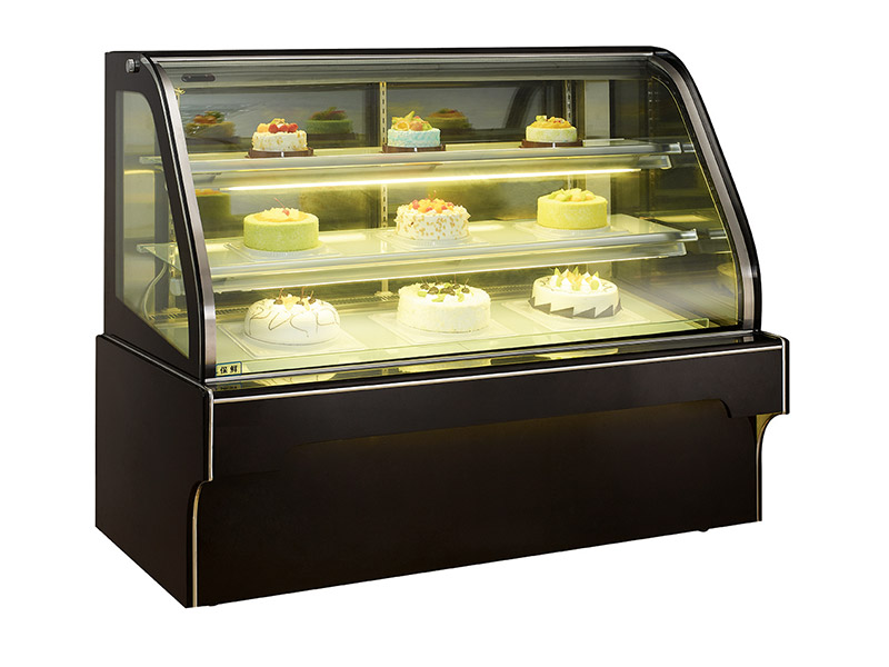 Double arc cake cabinet