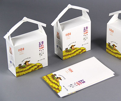 Manufacturer  creative rice packaging carton box print food packaging