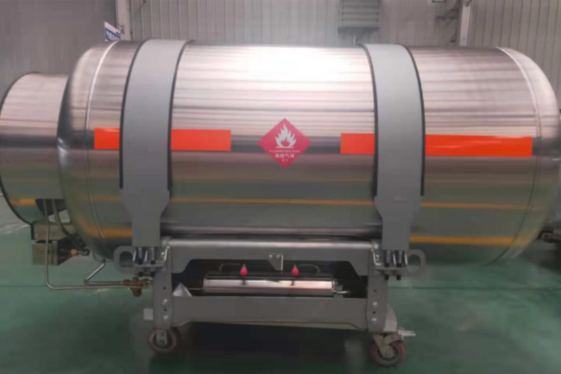 Vehicle-mounted LNG gas supply system 1500L gas cylinder gas supply module