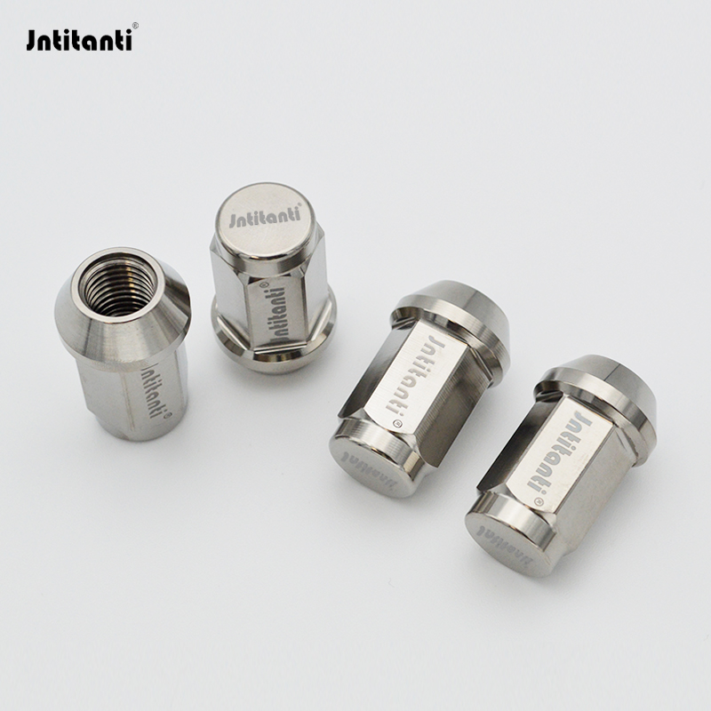 Jntitanti factory closed end cone seat Gr.5 titanium wheel locking nut M12*1.5mm