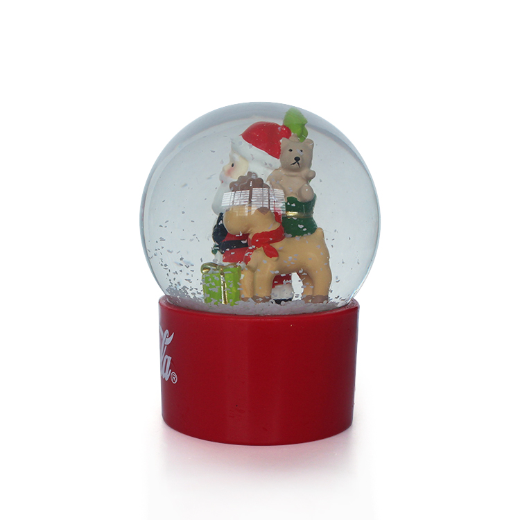 Hot sale snow globe for Christmas Holiday christmas snowglobe resin snow globe mecca