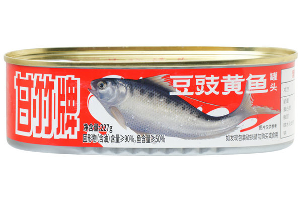 豆豉黄鱼罐头