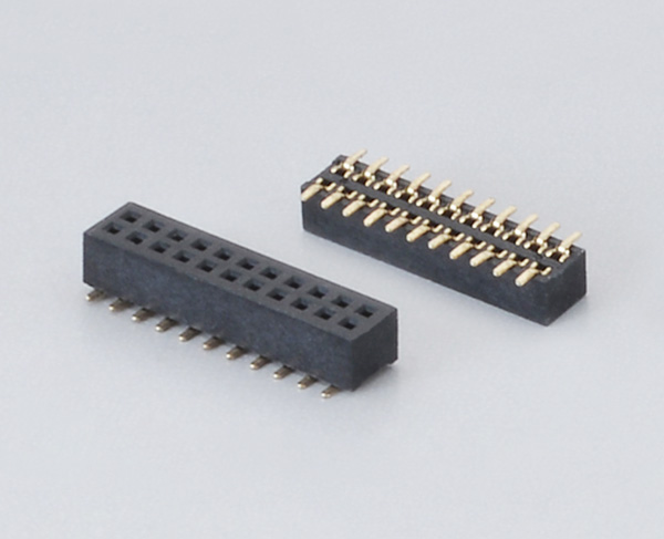 1.27mm Pitch Female Header connector-1.27x4.3 double row SMT