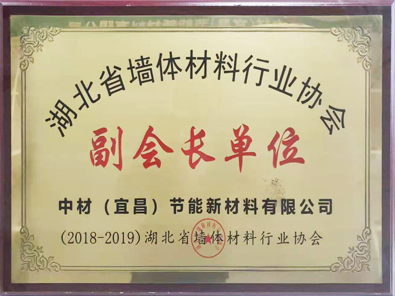2018-2019湖北省墙体材料行业协会-副会长单位