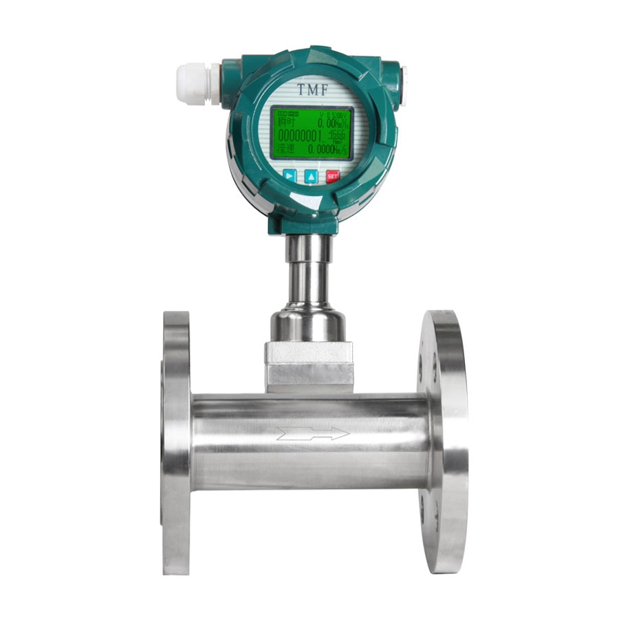 Thermal gas mass flow meter-flange connection type