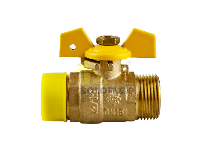 Brass Ball valve with Butterfly handle