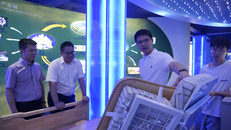 Xu Xuefeng, Director of New Economy and Technology of Shuangliu District, Chengdu City, Visited CHG for Research