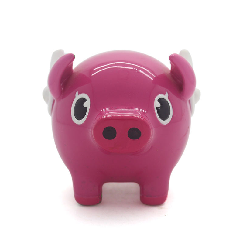 Resin crafts Customized piggy coin bank for home ornaments decorative kids gifts