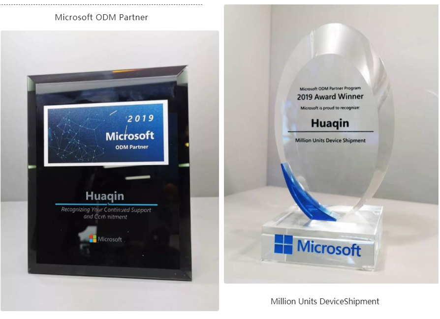 Huaqin Received Microsoft Million Units Device Shipment and Other Awards