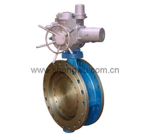 Electric multi-level hard sealing butterfly valve
