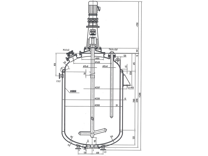 F8000L glass lined reactor