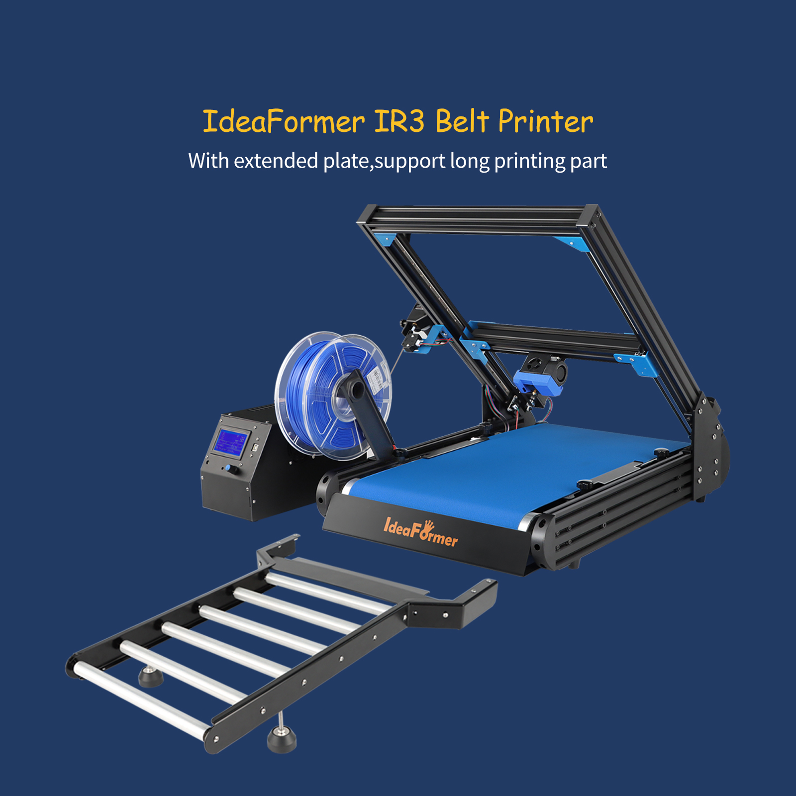 IdeaFormer IR 3 Conveyor Belt 3D Printer+IR 3 Extedned Support Plate